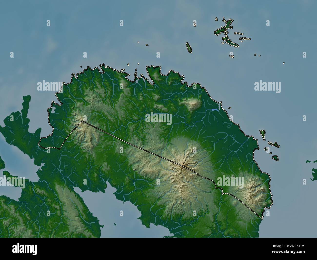 Camarines Norte Province Of Philippines Colored Elevation Map With   Camarines Norte Province Of Philippines Colored Elevation Map With Lakes And Rivers 2N0KTRY 