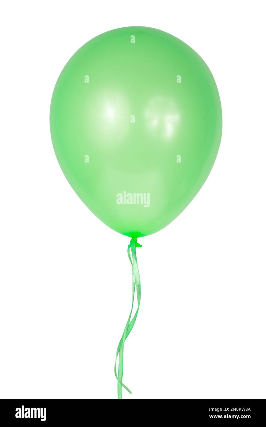 Helium air colorful balloon isolated on the white background Stock