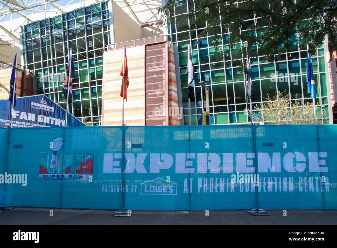 Public entrance to the Super Bowl experience at the Phoenix Convention
