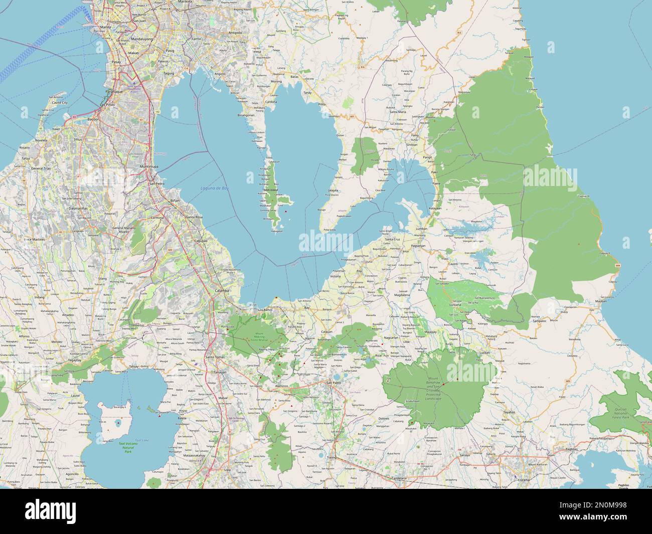 Laguna, province of Philippines. Open Street Map Stock Photo Alamy