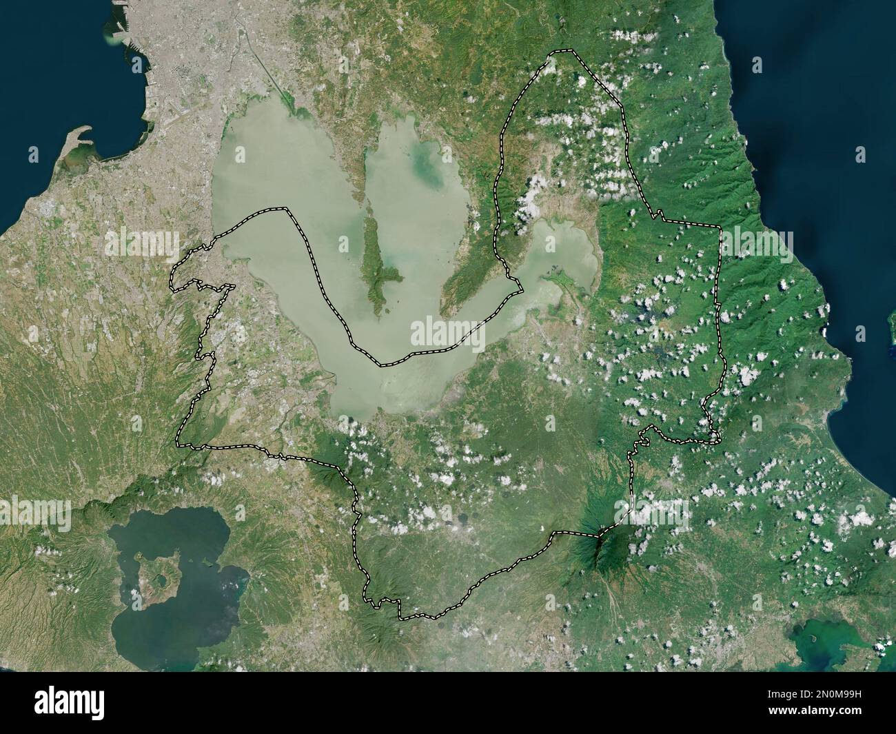 Laguna, province of Philippines. High resolution satellite map Stock Photo Alamy