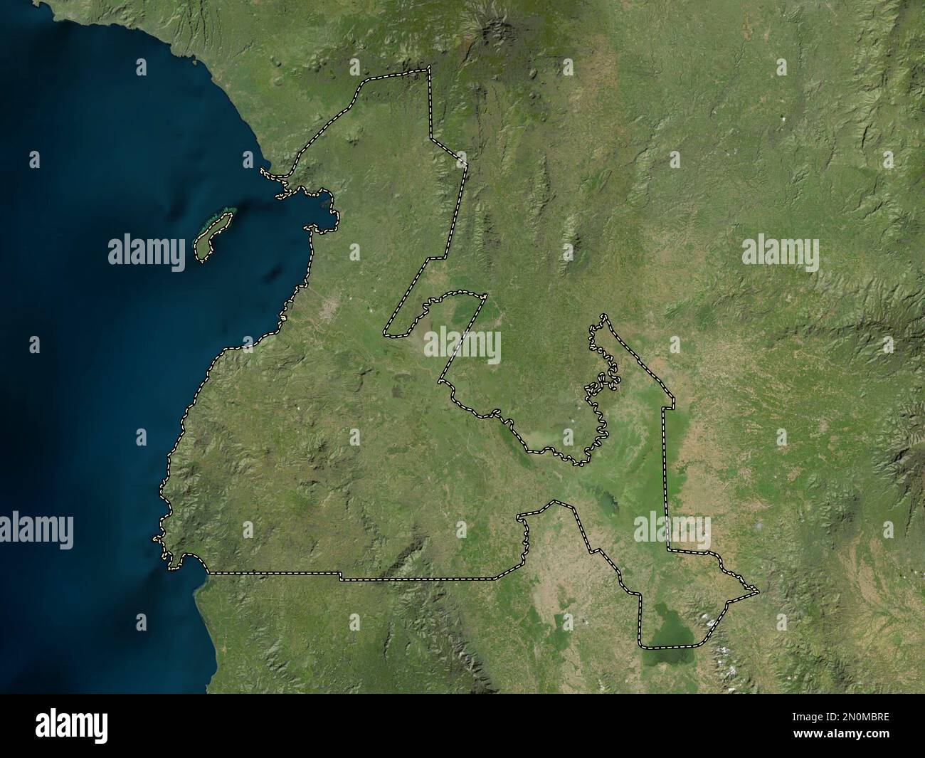 Maguindanao, province of Philippines. Low resolution satellite map Stock Photo