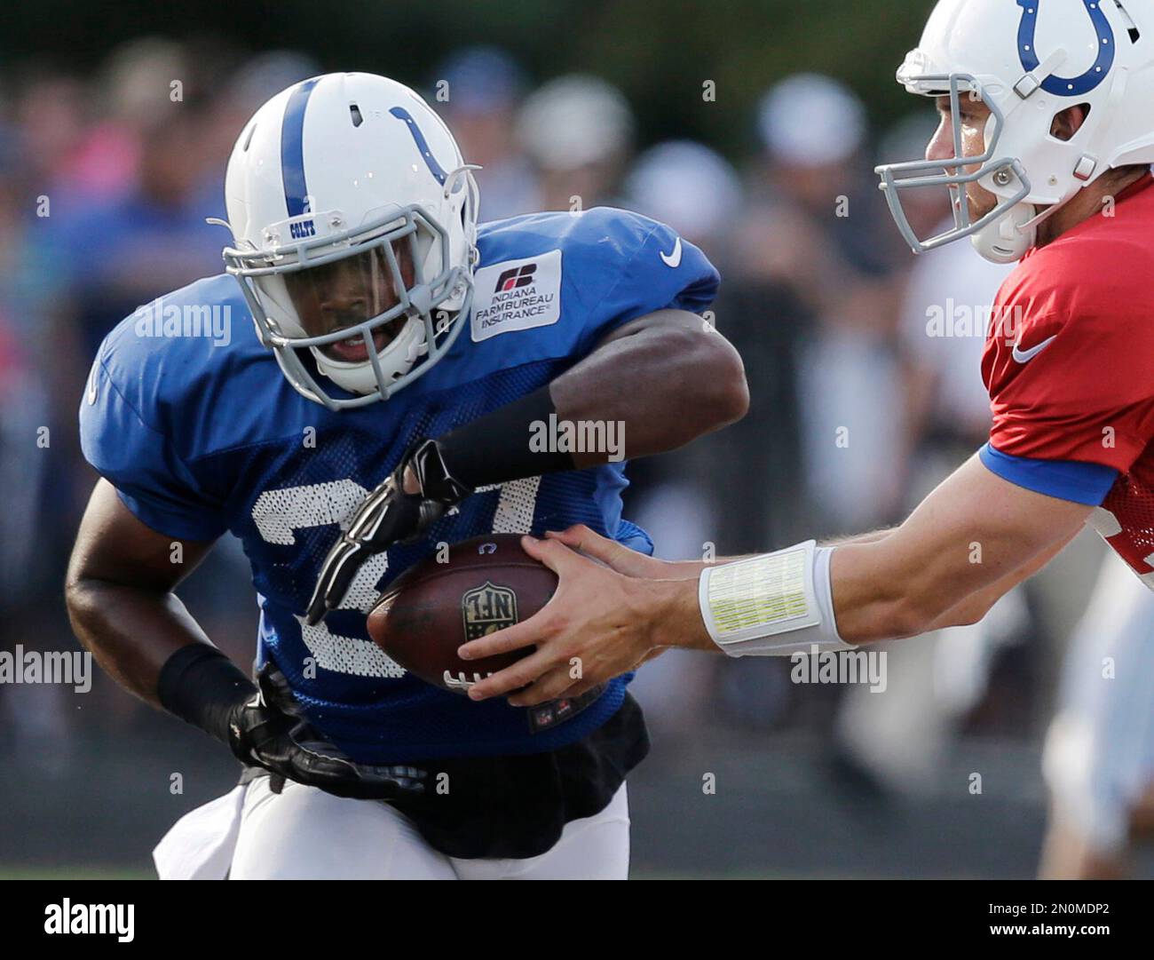 Quarterback Andrew Luck impressive in Colts training camp