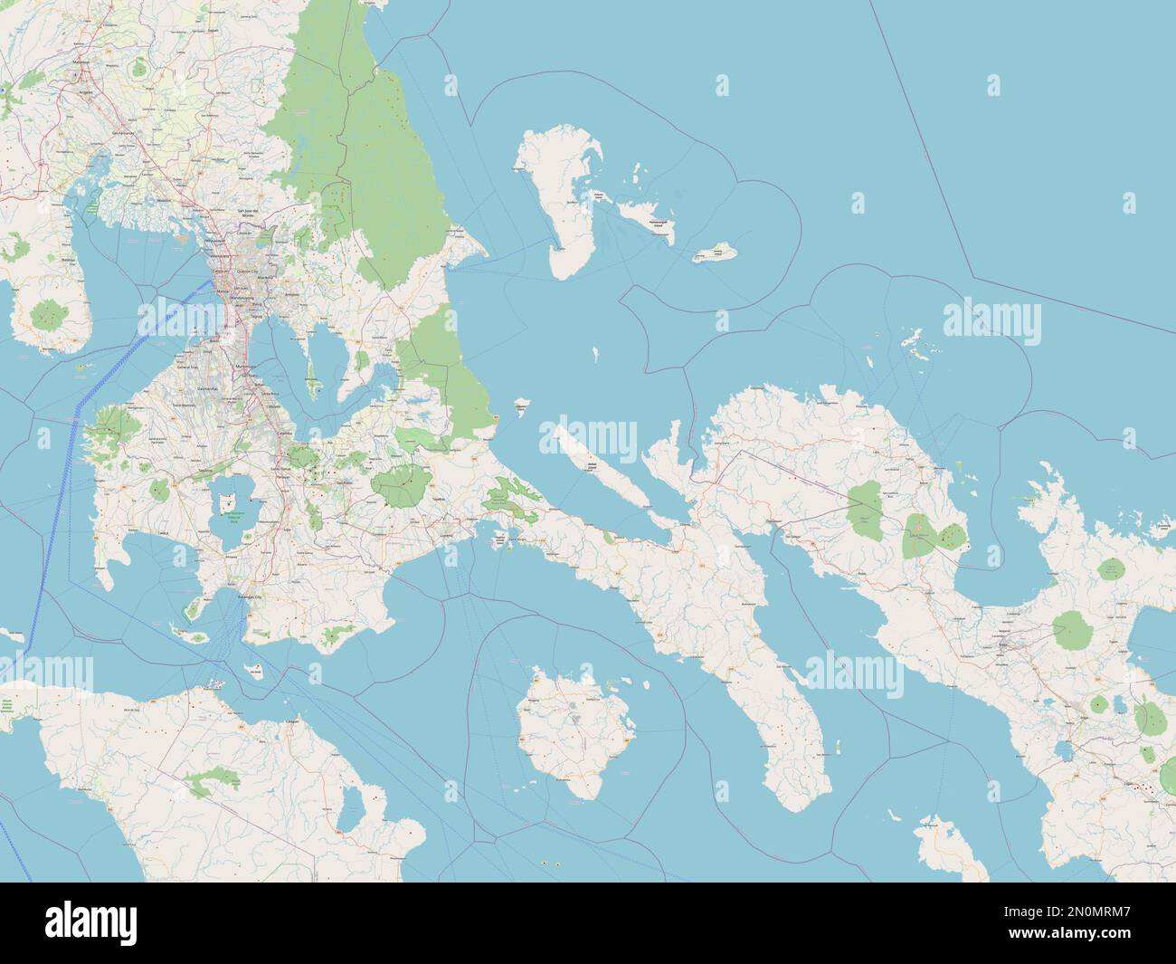 Quezon, province of Philippines. Open Street Map Stock Photo Alamy