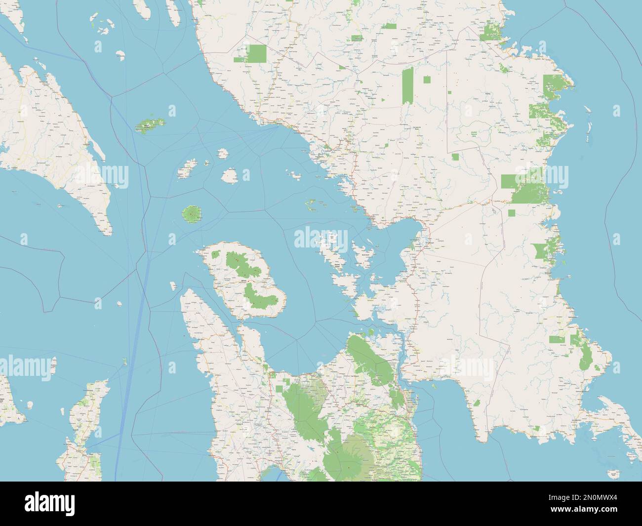 Samar province of Philippines - Samar Province Of Philippines Open Street Map 2N0MWX4 