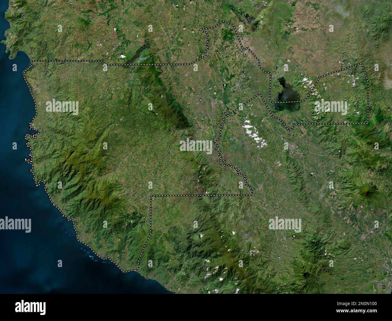 Sultan Kudarat, province of Philippines. High resolution satellite map Stock Photo