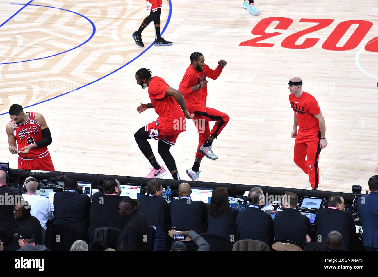 NBA Paris Game 2023 match between Detroit Pistons and Chicago Bulls at AccorHotels Arena on