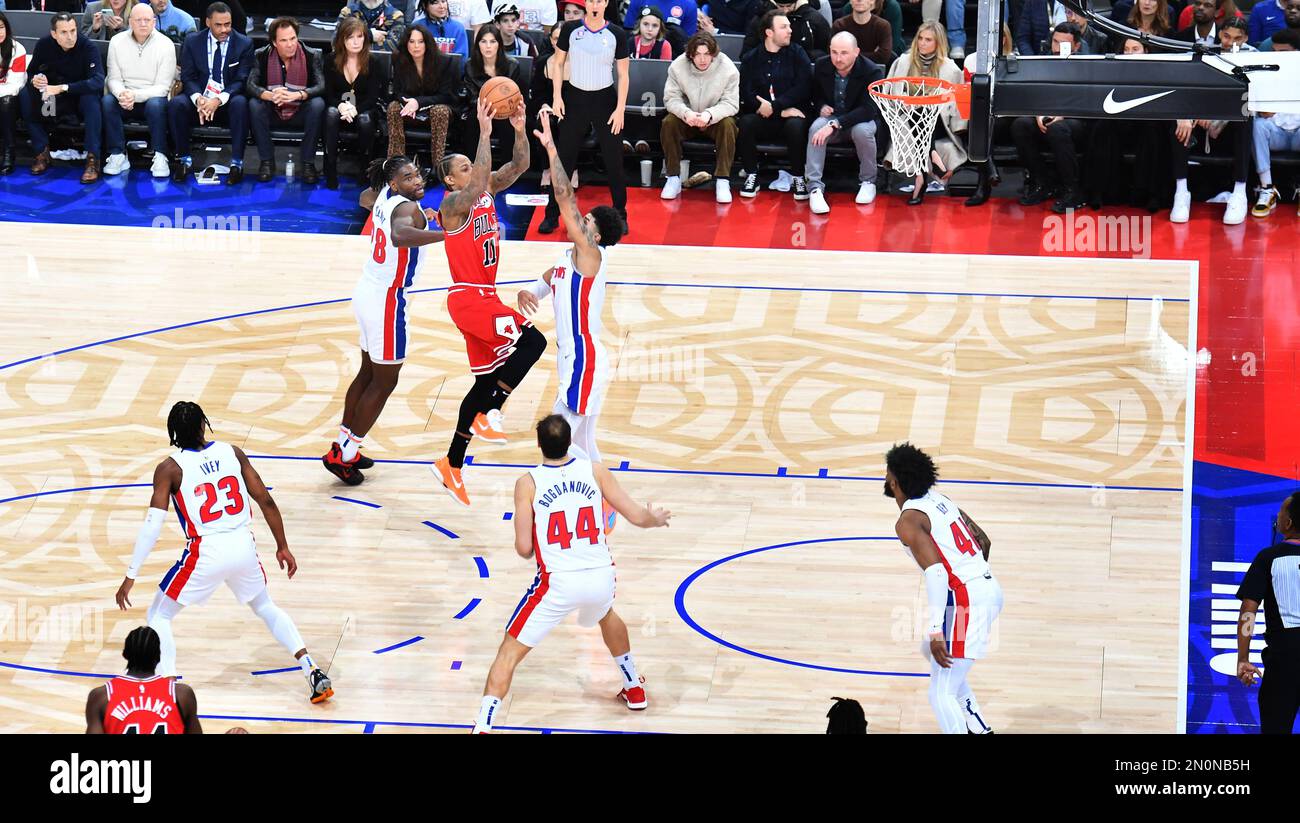 NBA Paris Game 2023 match between Detroit Pistons and Chicago Bulls at