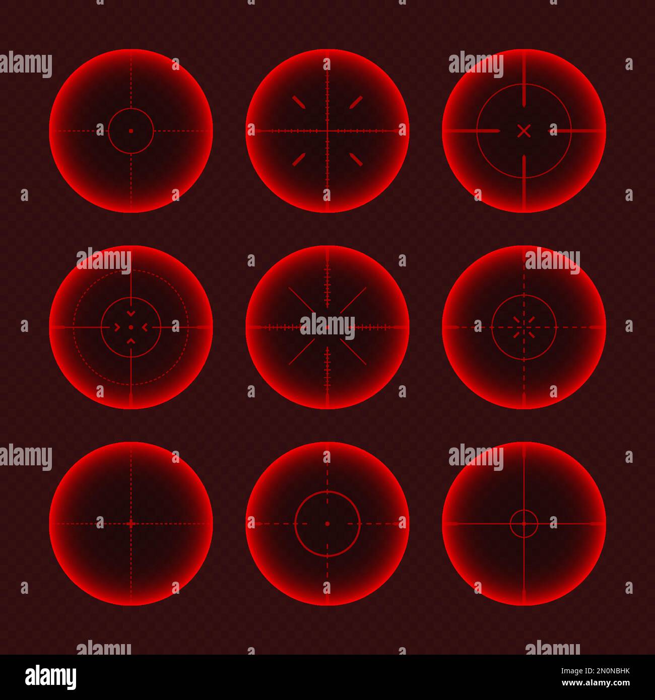 Various weapon thermal infrared sights, sniper rifle optical scopes ...