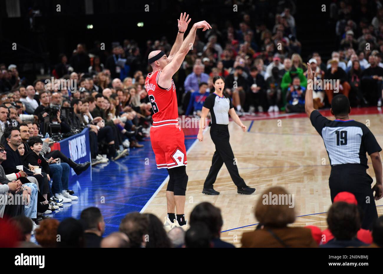 NBA Paris Game 2023 match between Detroit Pistons and Chicago Bulls at