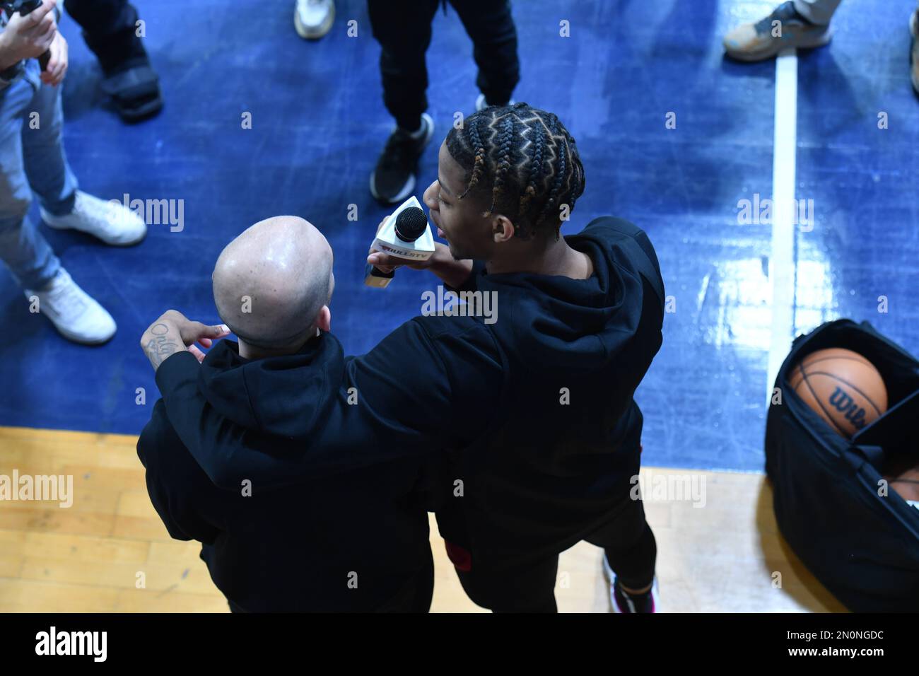 Chicago Bulls hold practice ahead of NBA Paris Game Stock Photo
