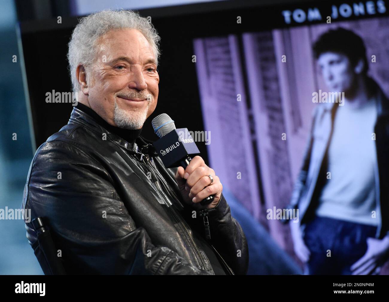 Singer Tom Jones participates in AOL's BUILD Speaker Series to discuss his  new album, "Long Lost Suitcase", at AOL Studios on Wednesday, Dec. 16,  2015, in New York. (Photo by Evan Agostini/Invision/AP