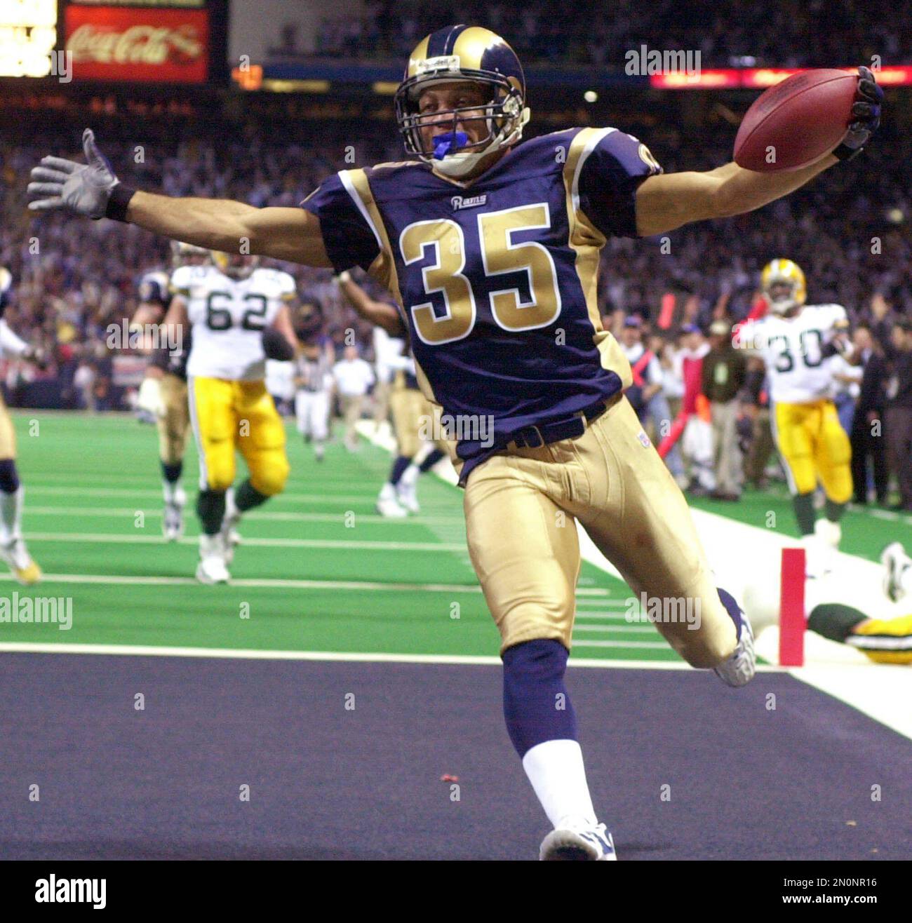 The St. Louis Rams host the Tampa Bay Buccaneers during their last