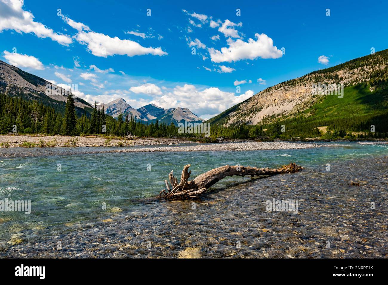 Scenic summer views in the the Canadian Rocky Mountains. Kananaskis Country Alberta Canada Stock Photo