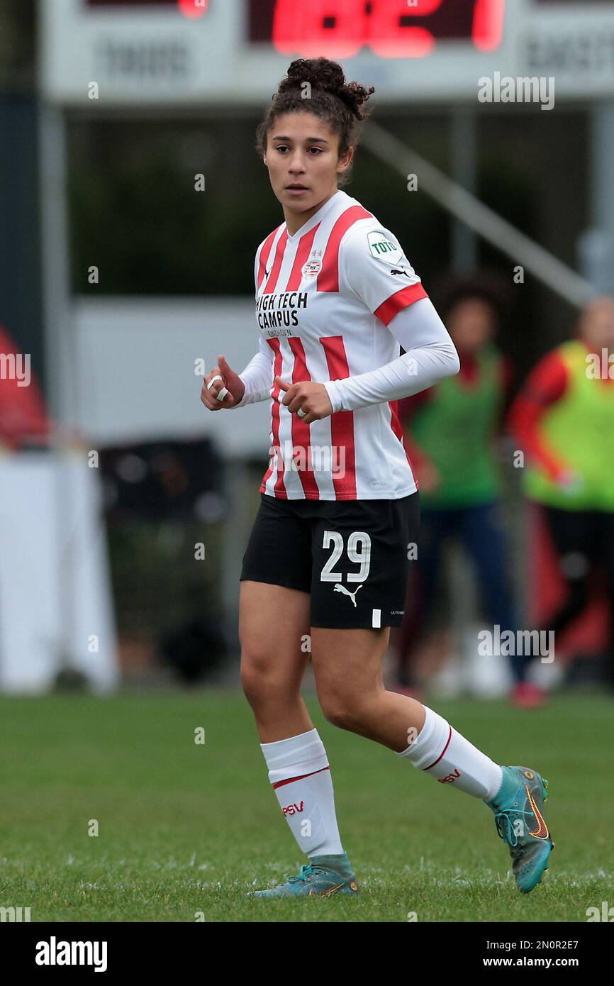 EINDHOVEN - Chimera Ripa of PSV V1 during the Dutch Eredivisie women's match between PSV and Ajax at PSV Campus De Herdgang on February 5, 2023 in Eindhoven, Netherlands. AP | Dutch Height | Jeroen Putmans Stock Photo