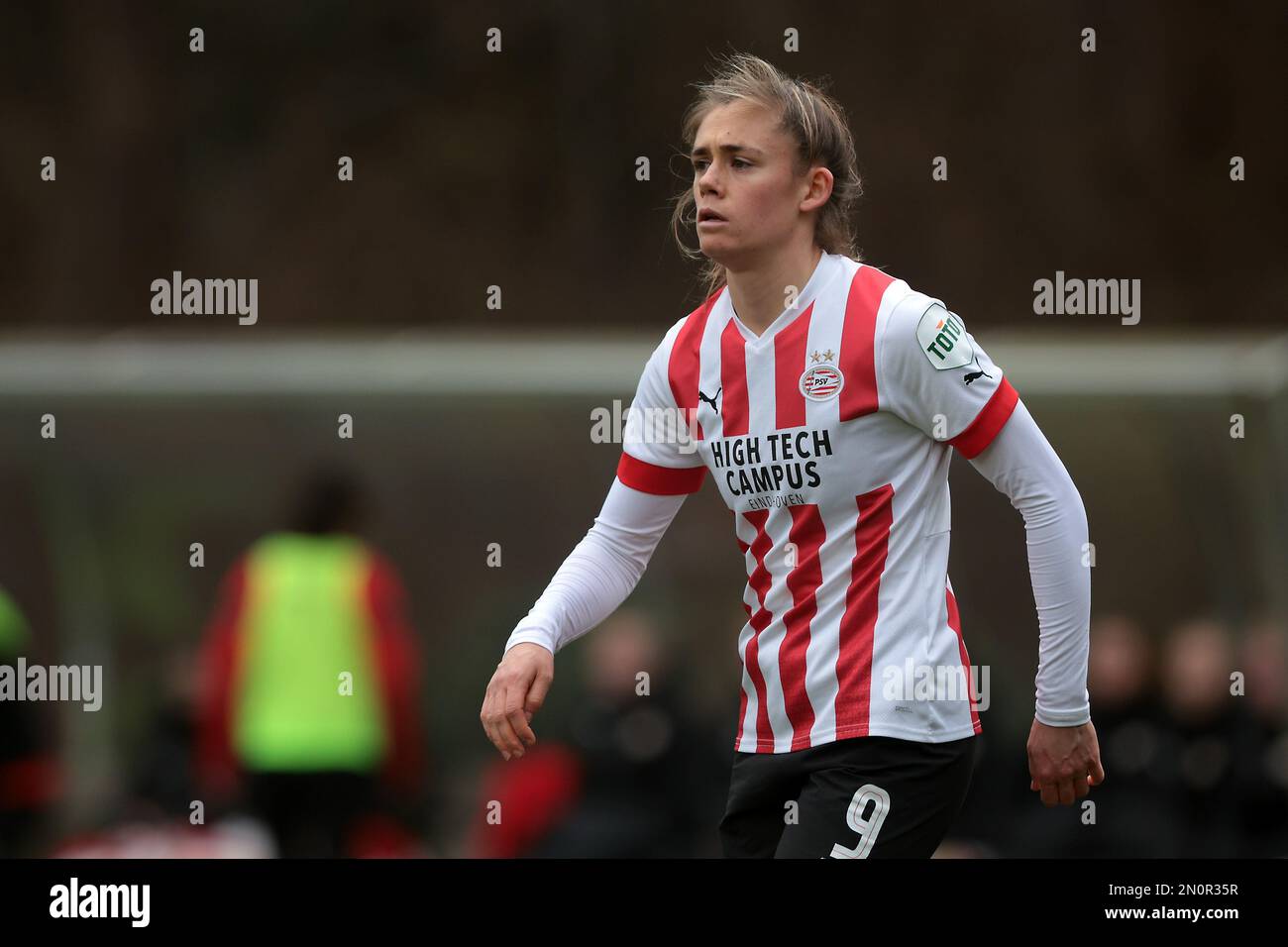 EINDHOVEN - Joelle Smits of PSV V1 during the Dutch Eredivisie women's match between PSV and Ajax at PSV Campus De Herdgang on February 5, 2023 in Eindhoven, Netherlands. AP | Dutch Height | Jeroen Putmans Stock Photo