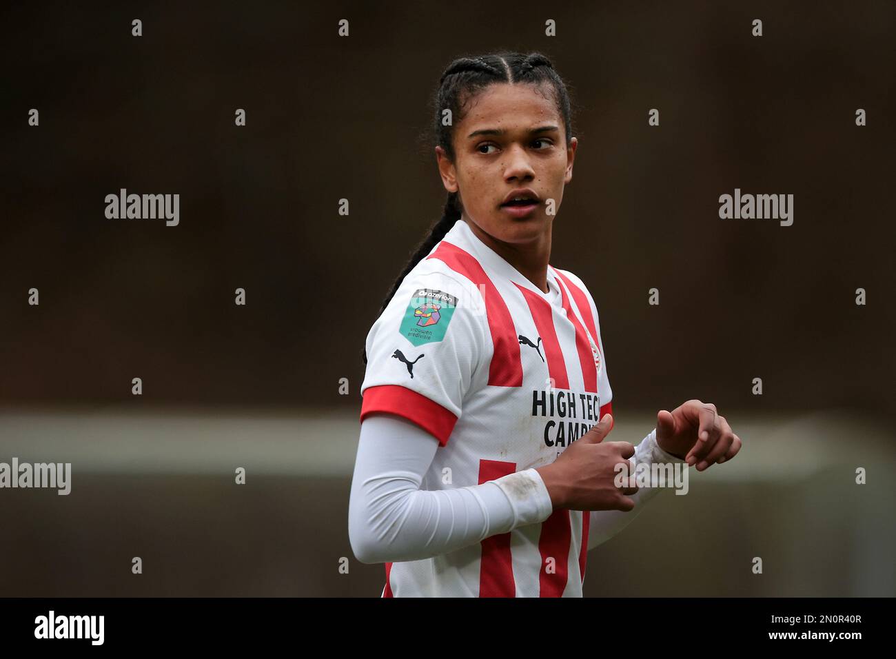 EINDHOVEN - Esmee Brugts of PSV V1 during the Dutch Eredivisie women's match between PSV and Ajax at PSV Campus De Herdgang on February 5, 2023 in Eindhoven, Netherlands. AP | Dutch Height | Jeroen Putmans Stock Photo