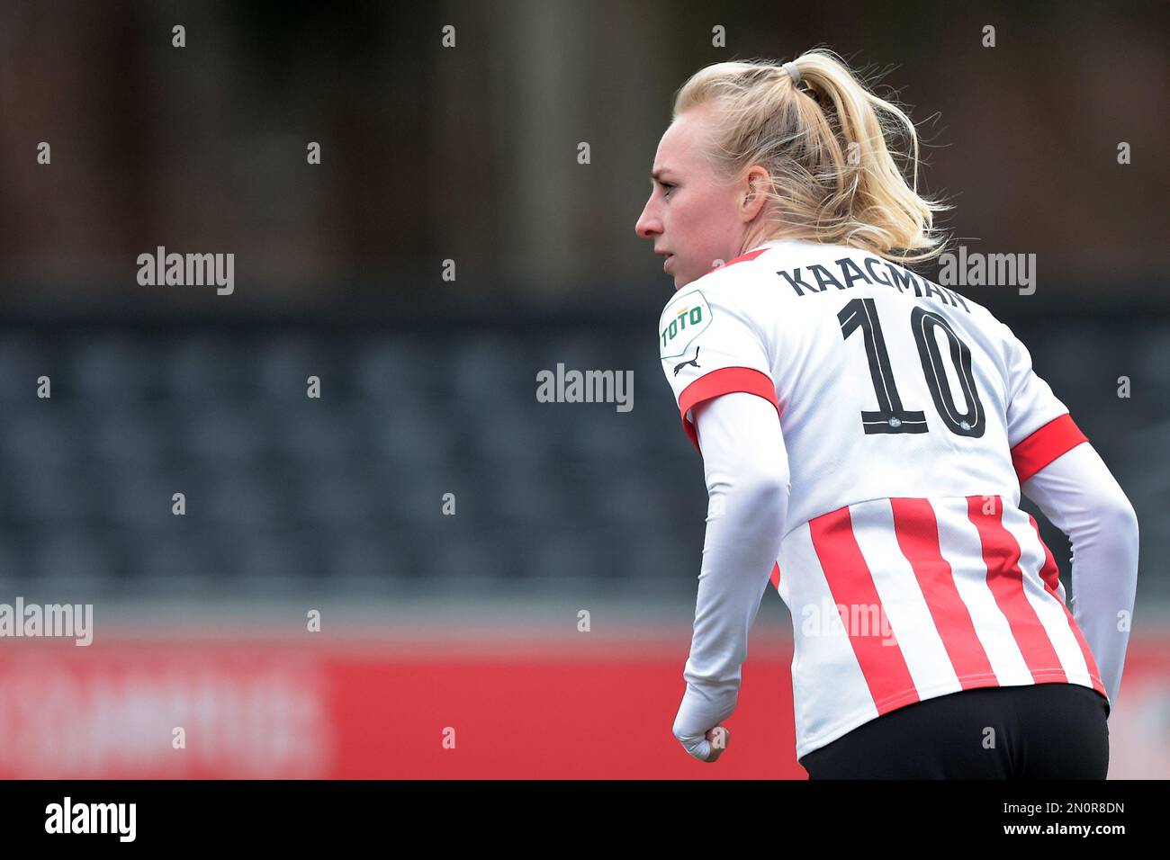 EINDHOVEN - Inessa Kaagman of PSV V1 during the Dutch Eredivisie women's match between PSV and Ajax at PSV Campus De Herdgang on February 5, 2023 in Eindhoven, Netherlands. AP | Dutch Height | Jeroen Putmans Stock Photo