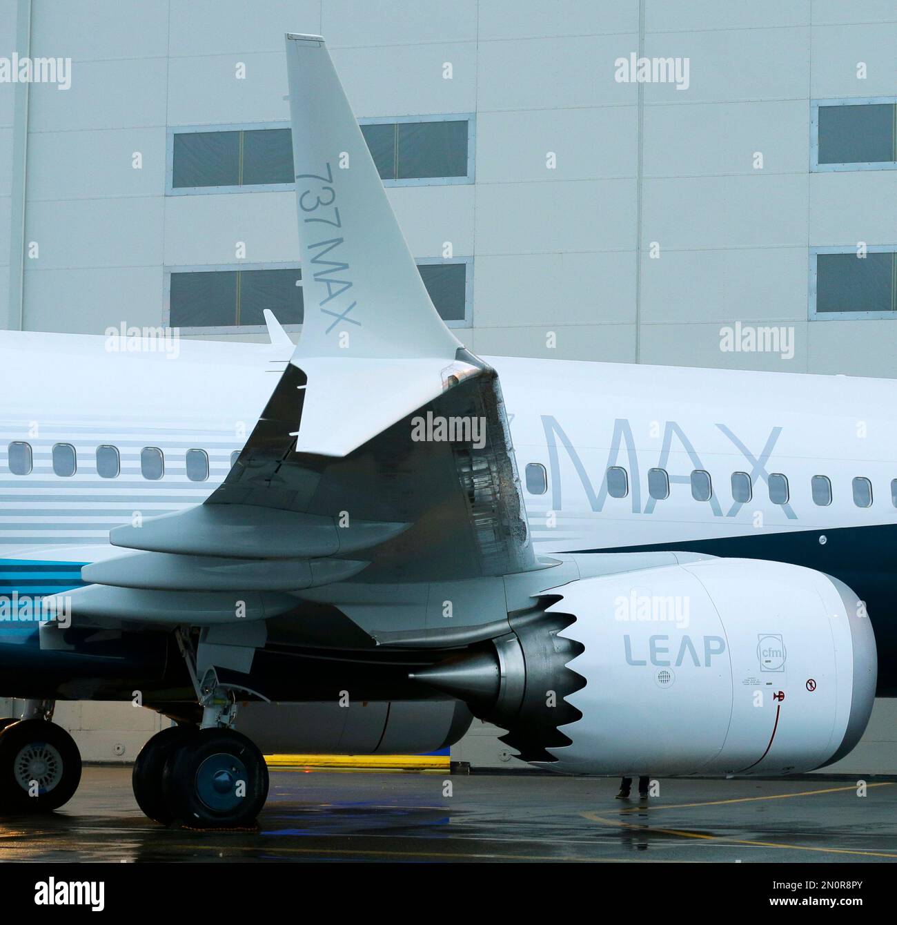 Inverted 737 The first Boeing 737 MAX airplane to roll off Boeing's assembly line in ...