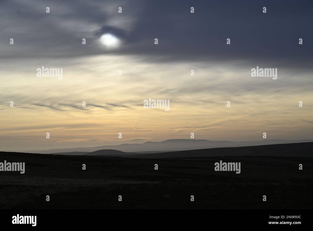 Lammermuir hills sunrise Stock Photo