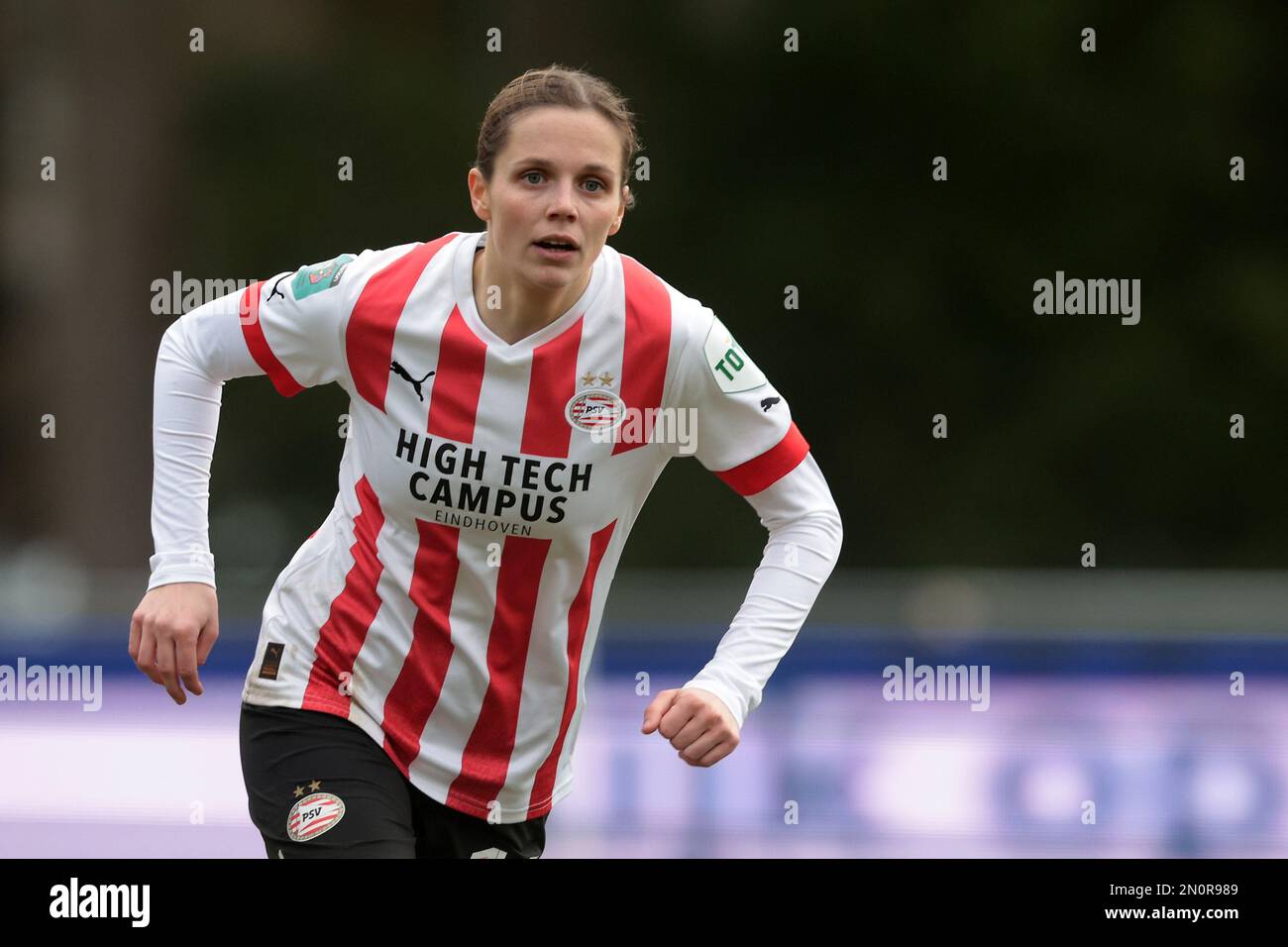 EINDHOVEN - Laura Strik of PSV V1 during the Dutch Eredivisie women's match between PSV and Ajax at PSV Campus De Herdgang on February 5, 2023 in Eindhoven, Netherlands. AP | Dutch Height | Jeroen Putmans Stock Photo