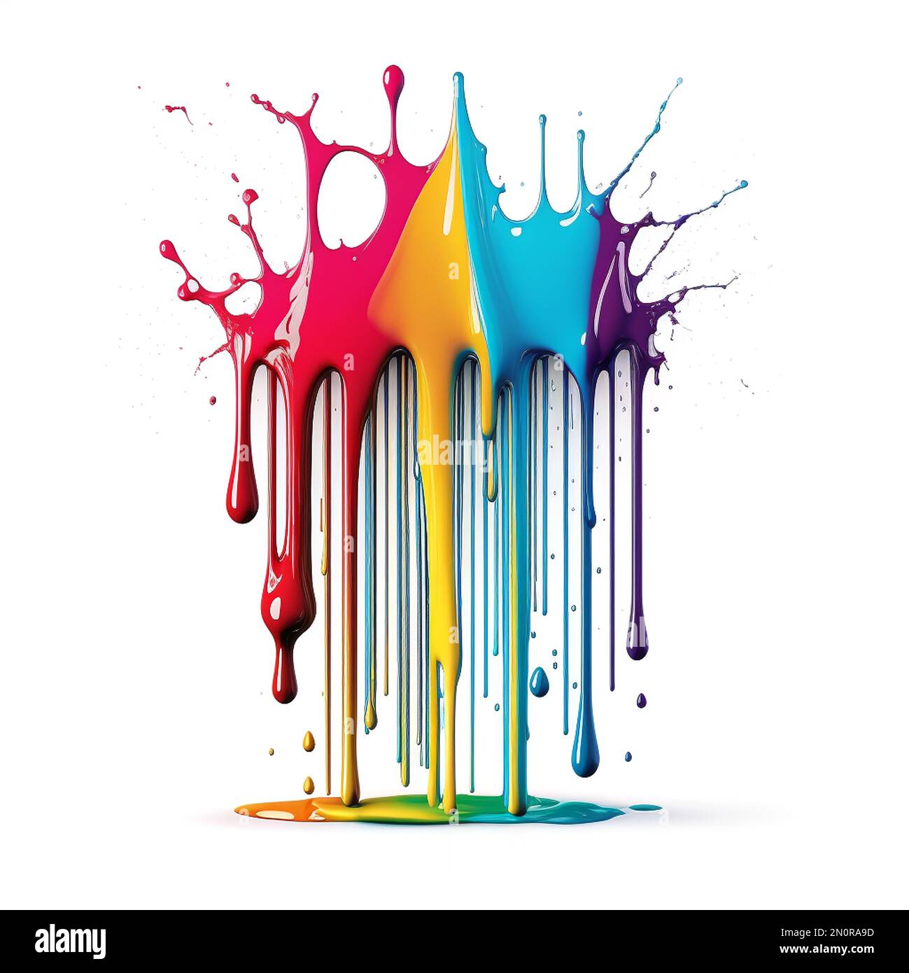 Dripping paint rainbow hi-res stock photography and images - Alamy