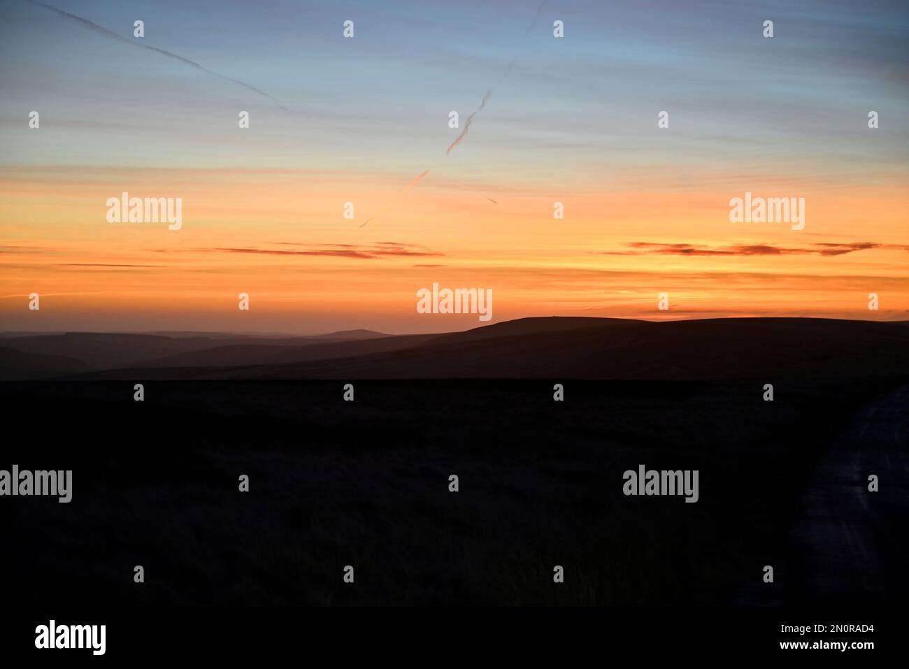 Lammermuir hills sunrise Stock Photo
