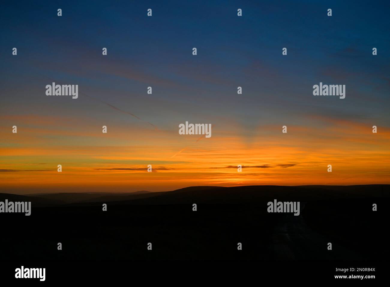 Lammermuir hills sunrise Stock Photo