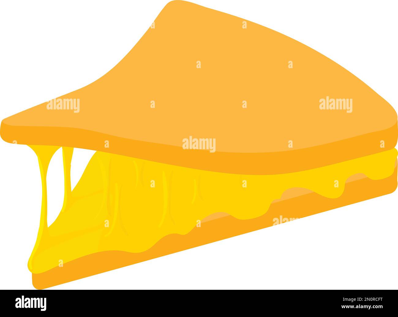 Grilled cheese icon isometric vector. Hot homemade mozzarella cheese