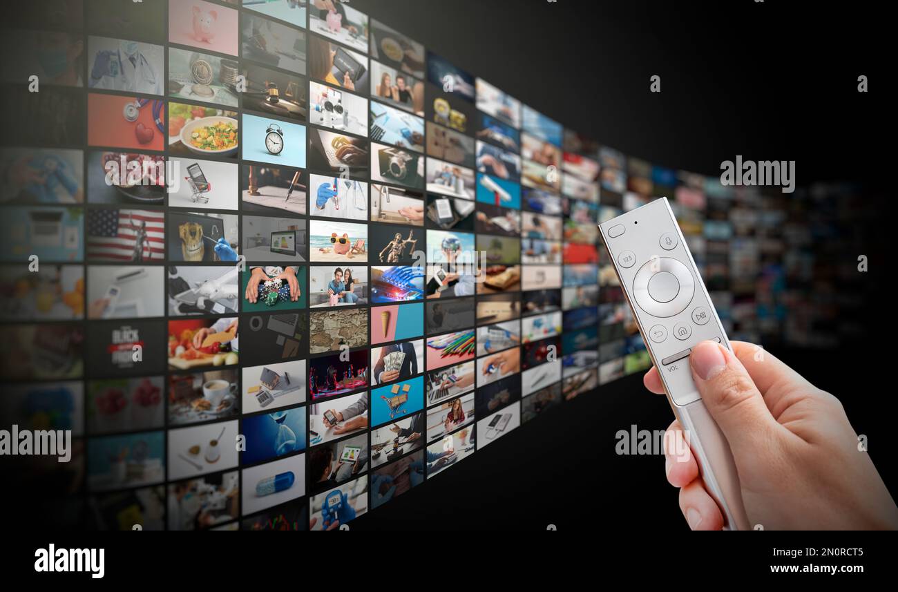 Television streaming video concept