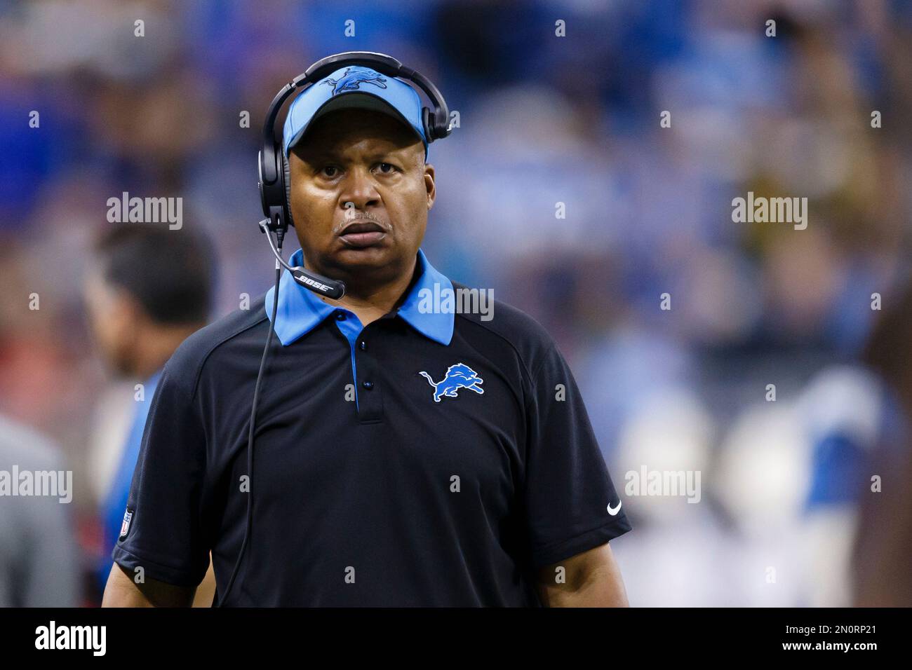 Detroit Lions head coach Jim Caldwell on the sideline against the Green