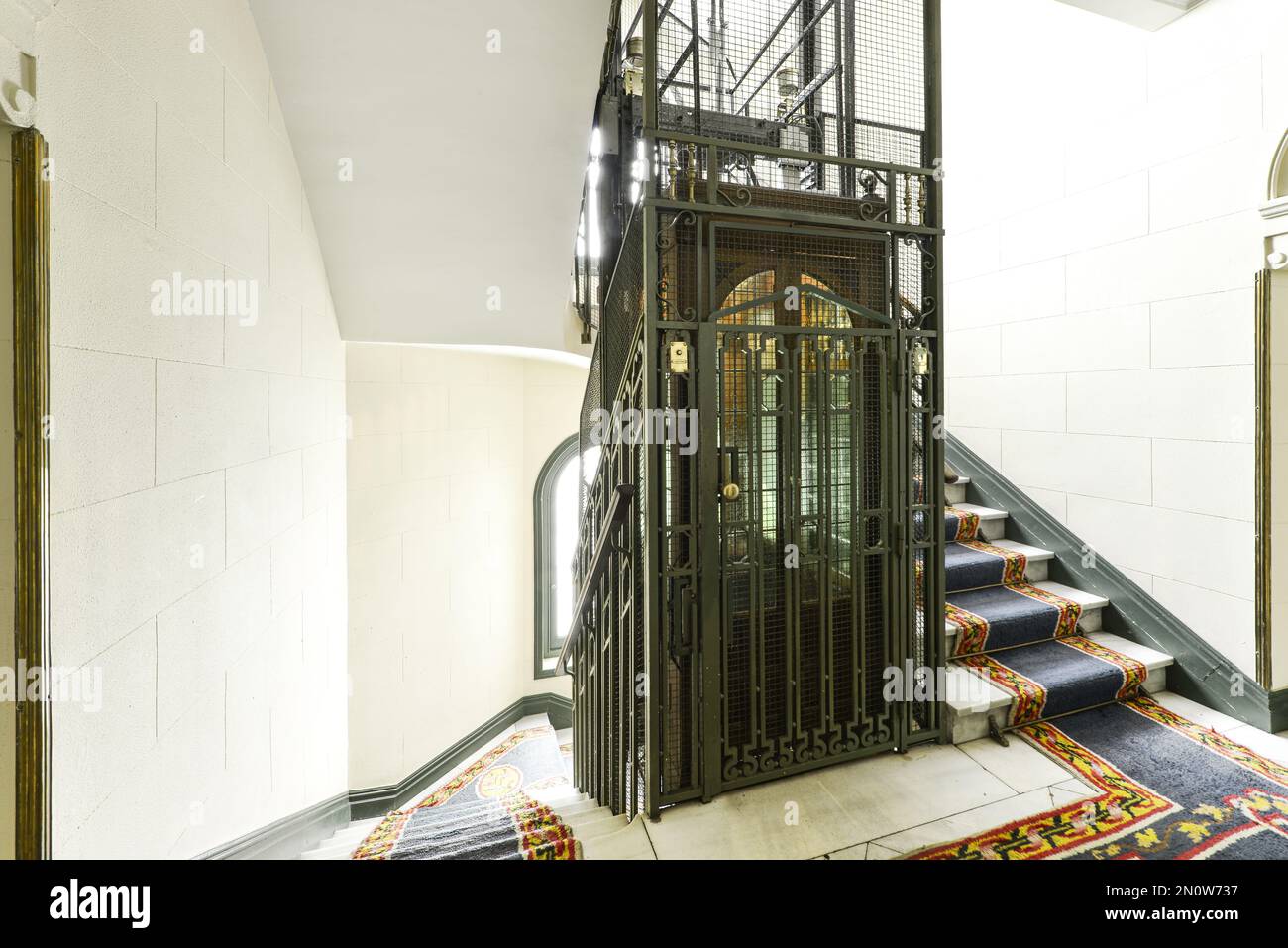 marble staircase in the hotel. many steep steps, a sharp turn on the stairs  down. natural stone on the stairs, expensive material, smooth texture  15582636 Stock Photo at Vecteezy