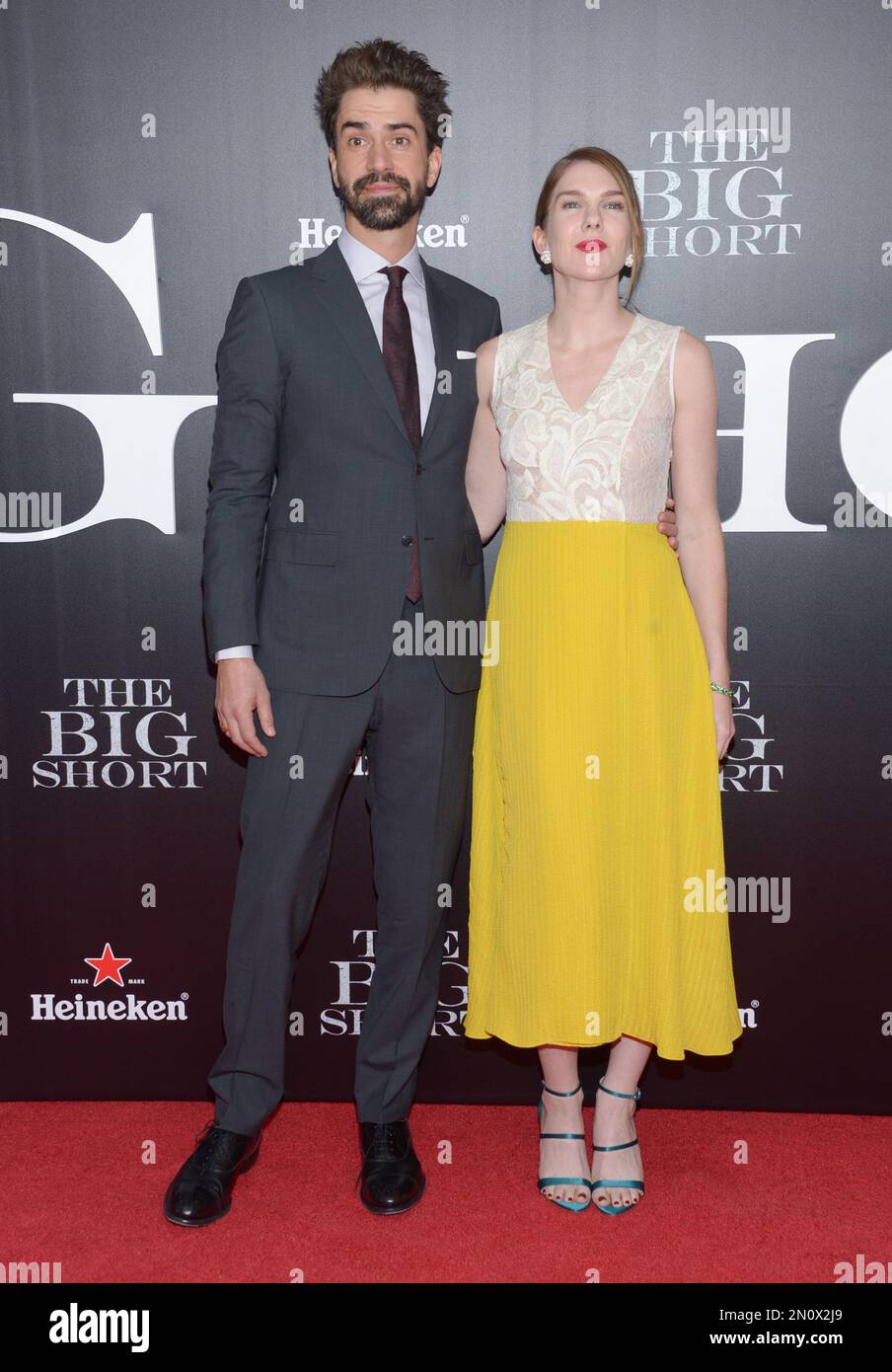 Actors Hamish Linklater and Lily Rabe attend the premiere of 