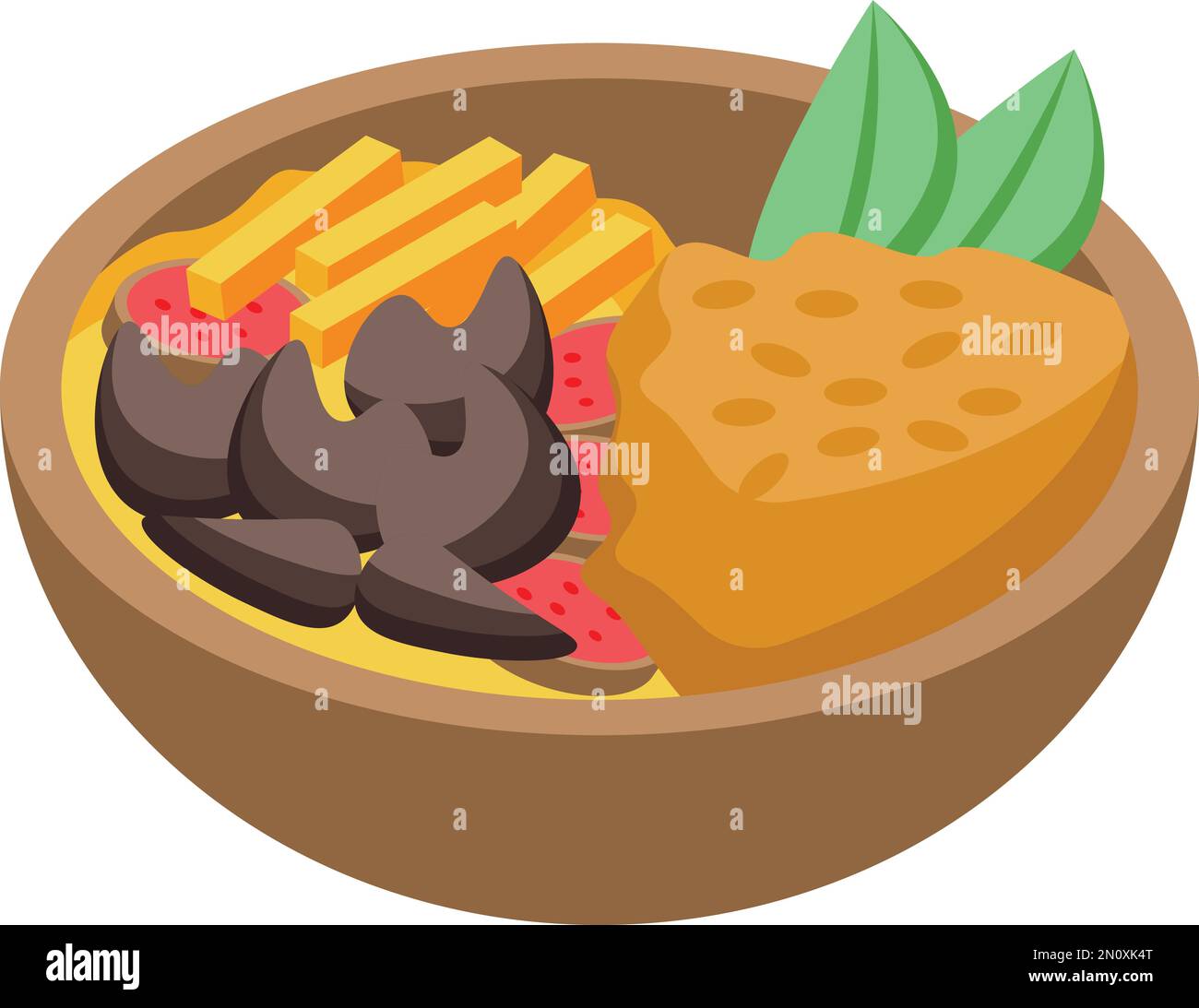 Fish with potato stew Stock Vector Images - Alamy
