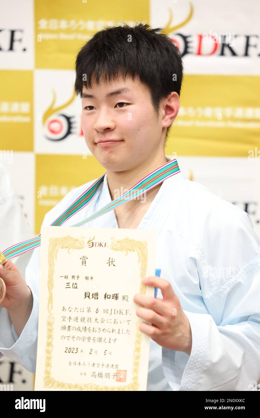 Tokyo, Japan. 5th Feb, 2023. Shinji Kaimasu Karate : JDKF (Japan Deaf ...