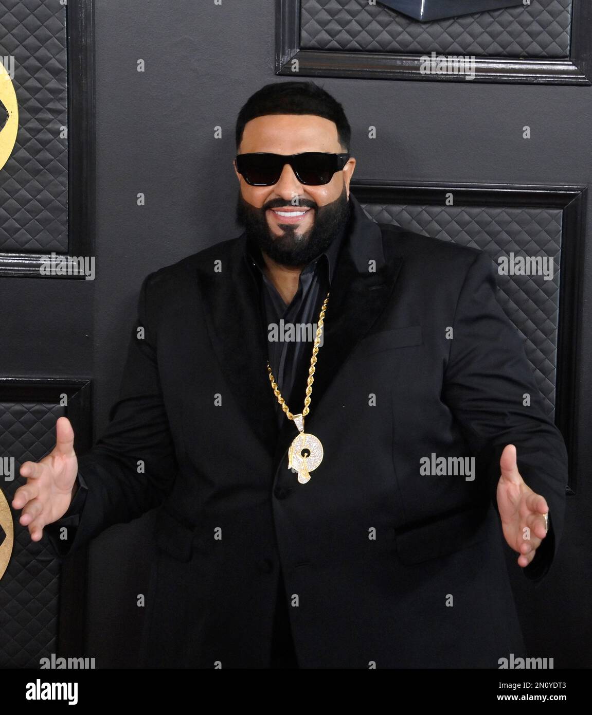 Los Angeles, United States. 05th Feb, 2023. DJ Khaled attends the 65th  annual Grammy Awards at the Crypto.com Arena in Los Angeles on Sunday,  February 5, 2023. Photo by Jim Ruymen/UPI Credit: