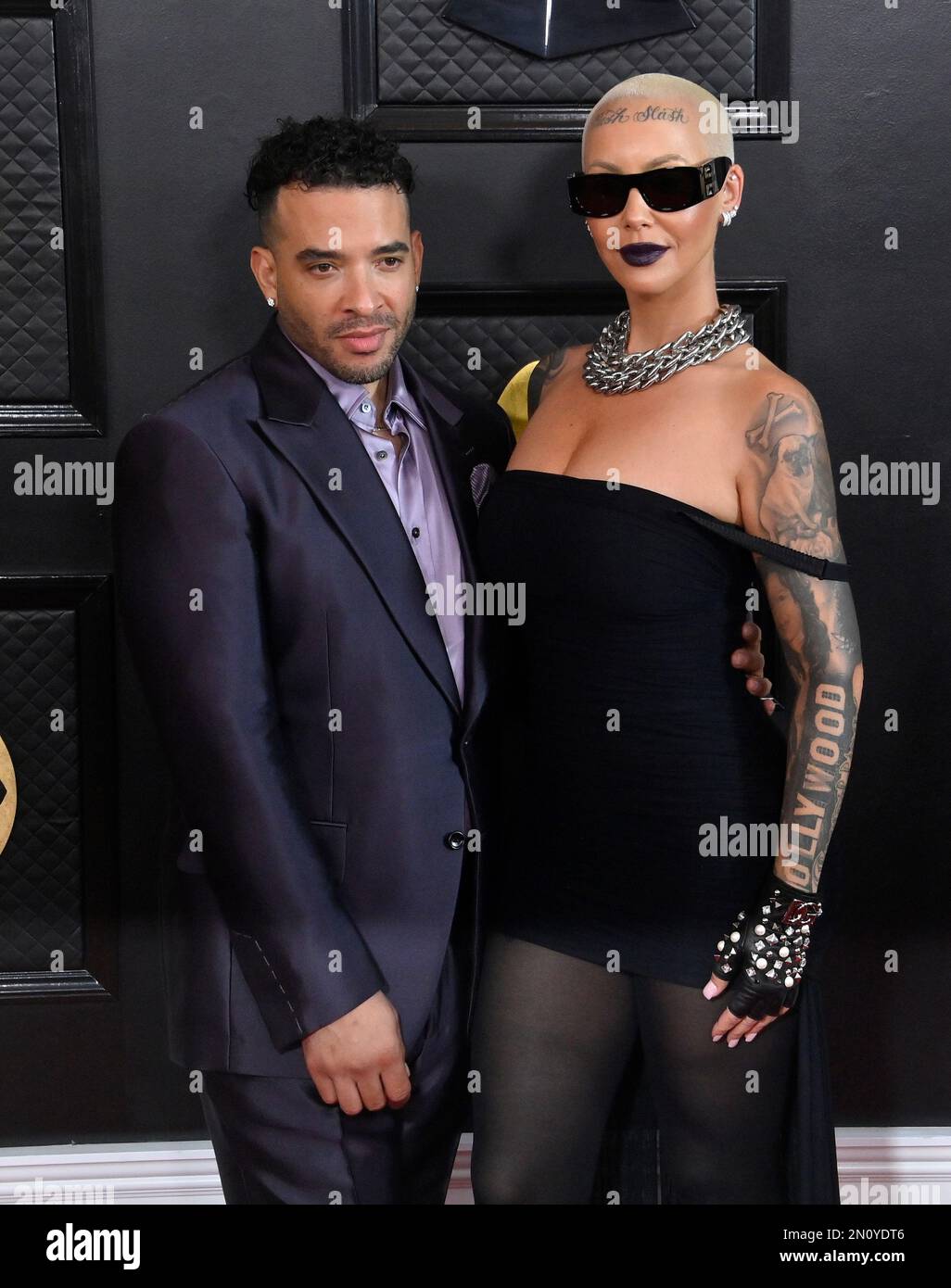Los Angeles, United States. 05th Feb, 2023. Jason Lee and Amber Rose attend the 65th annual Grammy Awards at the Crypto.com Arena in Los Angeles on Sunday, February 5, 2023. Photo by Jim Ruymen/UPI Credit: UPI/Alamy Live News Stock Photo