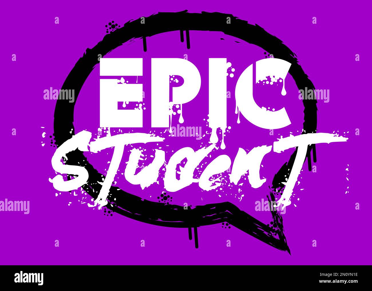 Epic Student. Graffiti tag. Abstract modern street art decoration