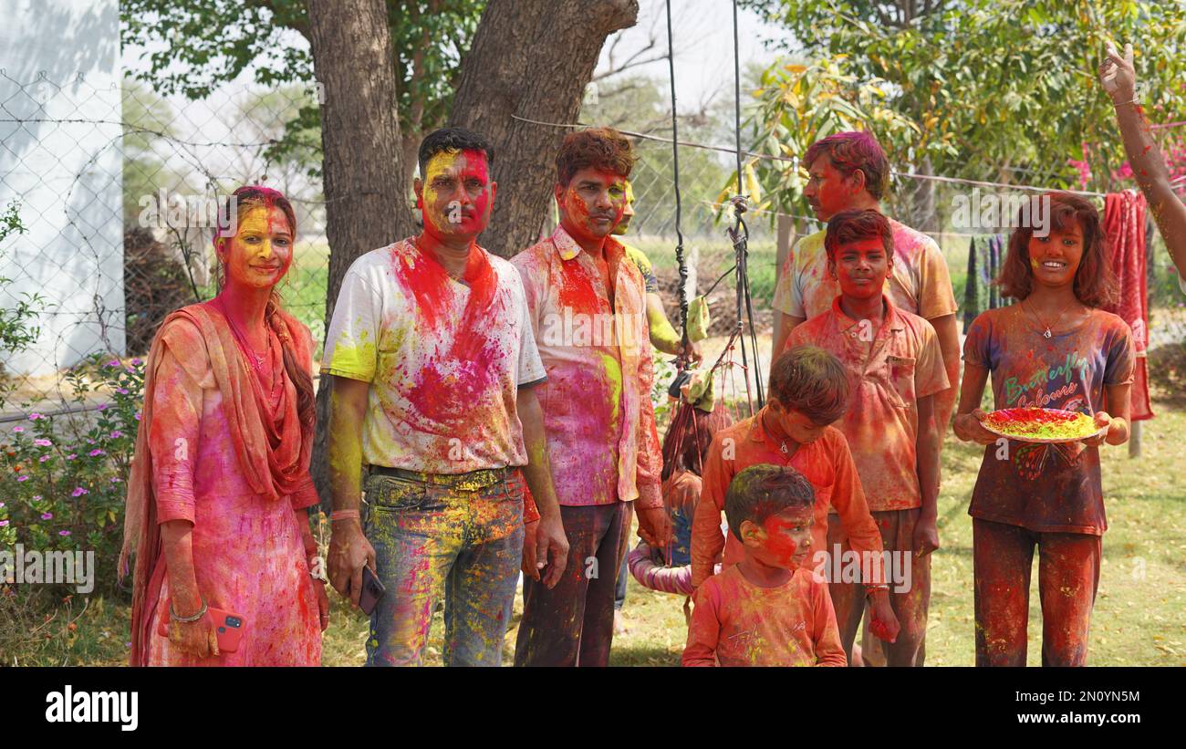 05 February 2023 Jaipur, Rajasthan, India. Festival of colors ...