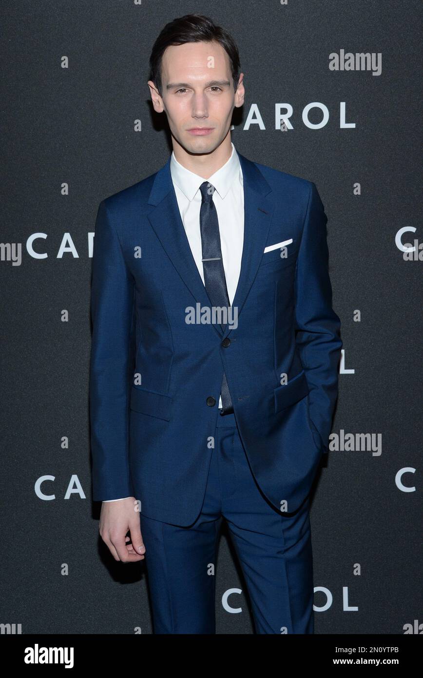 Cory Michael Smith arrives at the premiere of "Carol" at the Museum of ...