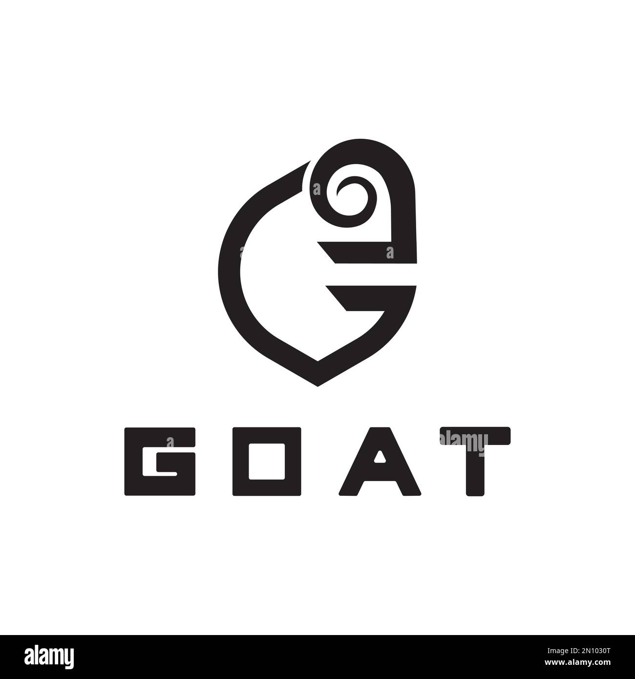 Letter G Goat Head Logo Vector Illustration Stock Vector Image And Art Alamy