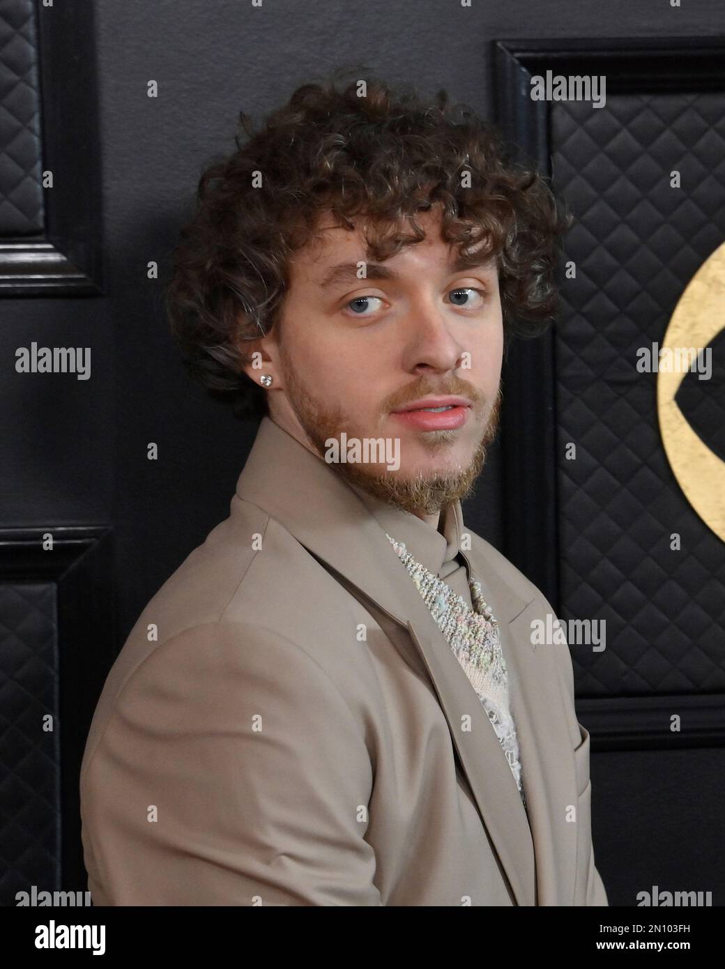 Los Angeles, United States. 05th Feb, 2023. Jack Harlow attends the 65th annual Grammy Awards at the Crypto.com Arena in Los Angeles on Sunday, February 5, 2023. Photo by Jim Ruymen/UPI Credit: UPI/Alamy Live News Stock Photo