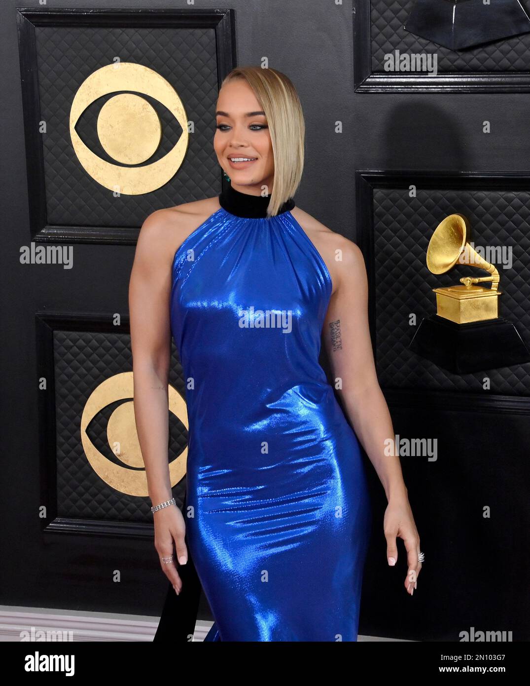 Los Angeles, United States. 05th Feb, 2023. Jasmine Sanders attends the  65th annual Grammy Awards at the Crypto.com Arena in Los Angeles on Sunday,  February 5, 2023. Photo by Jim Ruymen/UPI Credit: