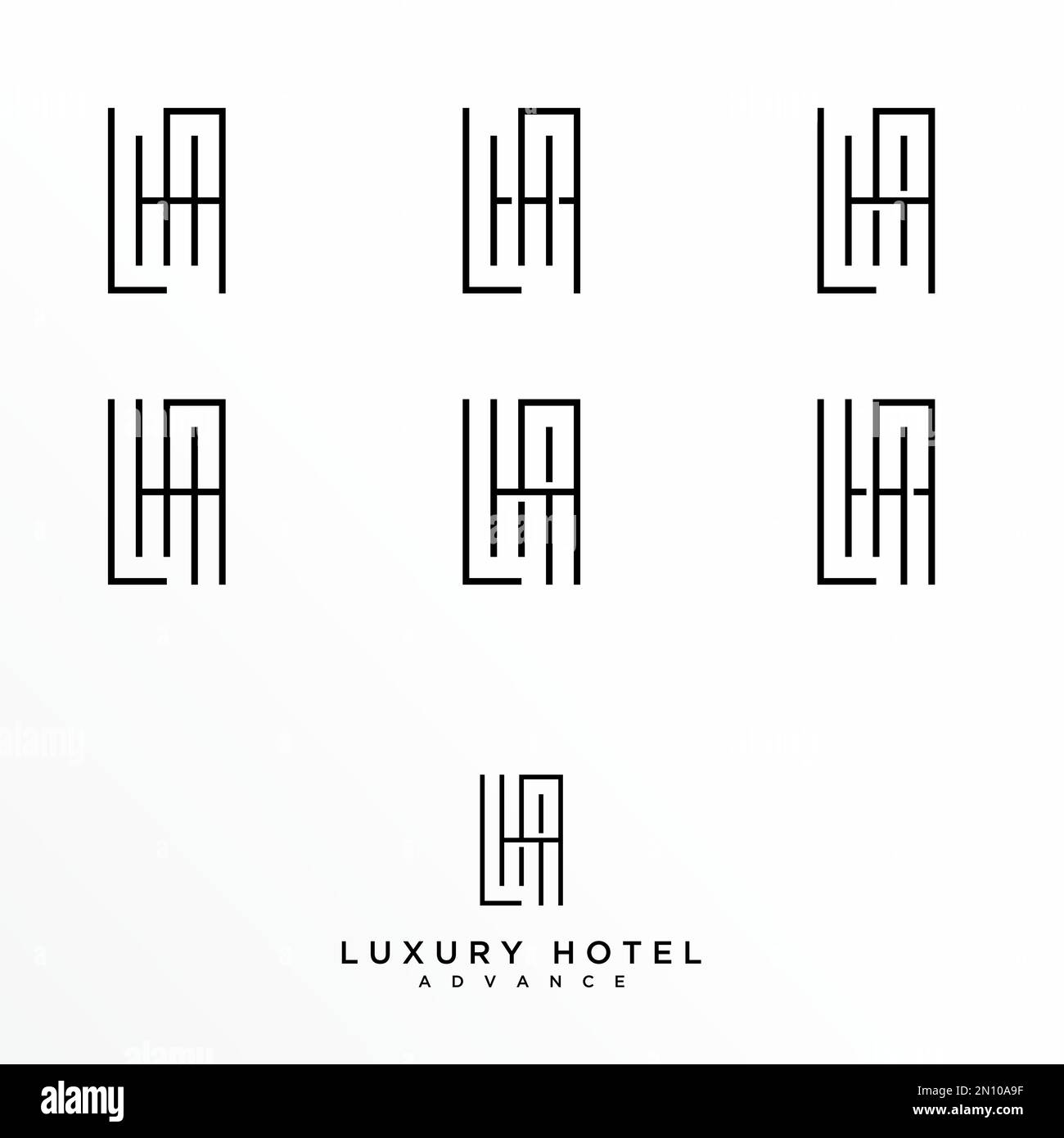 Lha logo design hi-res stock photography and images - Alamy