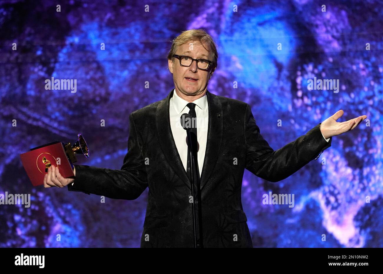 Michael Romanowski accepts the award for best engineered album