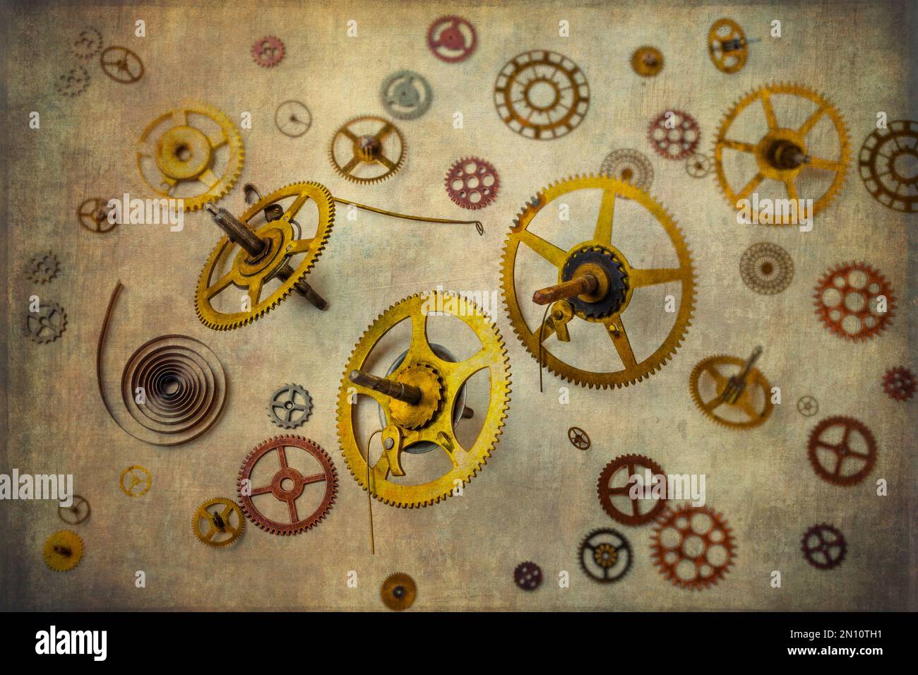 More Brass Gears Stock Photo