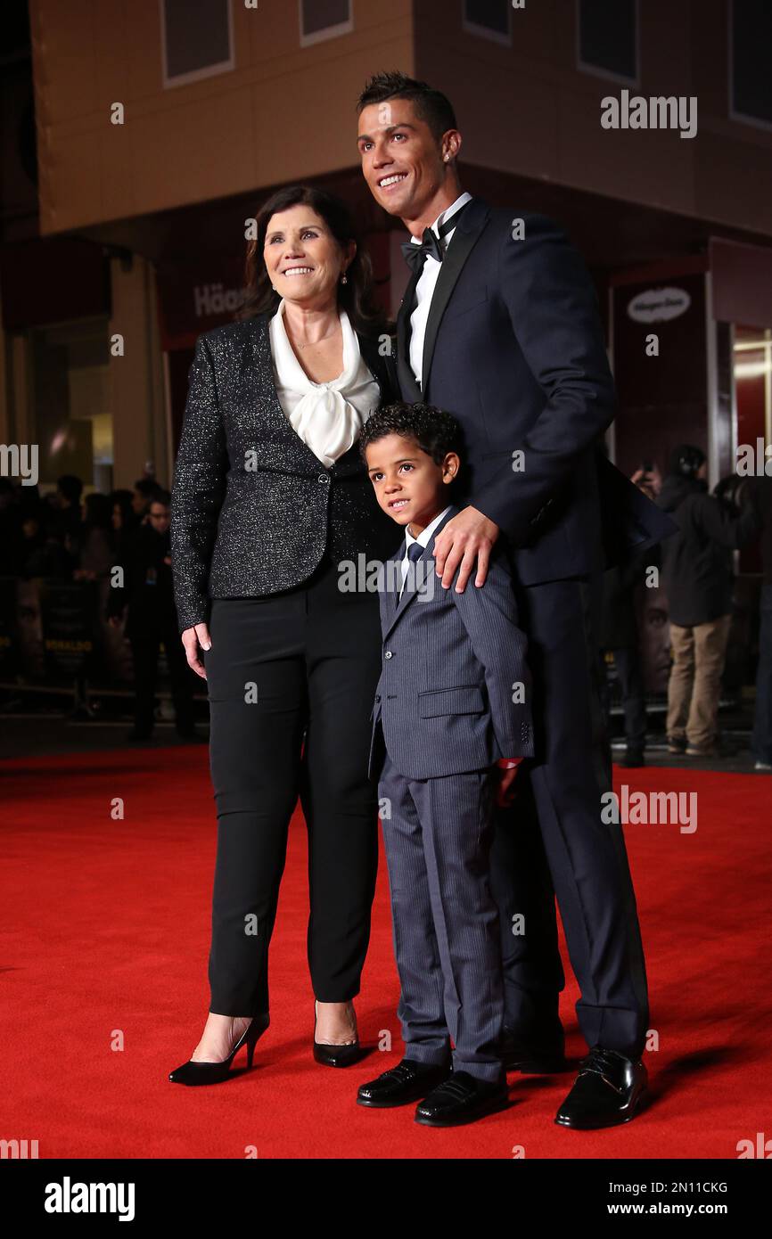 Maria Dolores dos Santos Aveiro, left Cristiano Ronaldo, right, and his ...