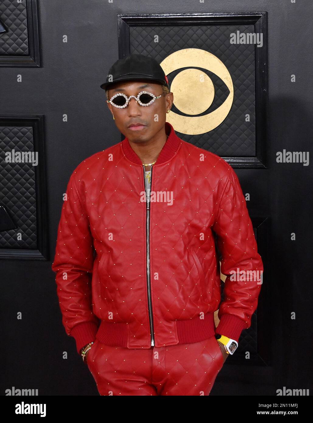 Photo: Pharrell Williams Attends the 65th Grammy Awards in Los