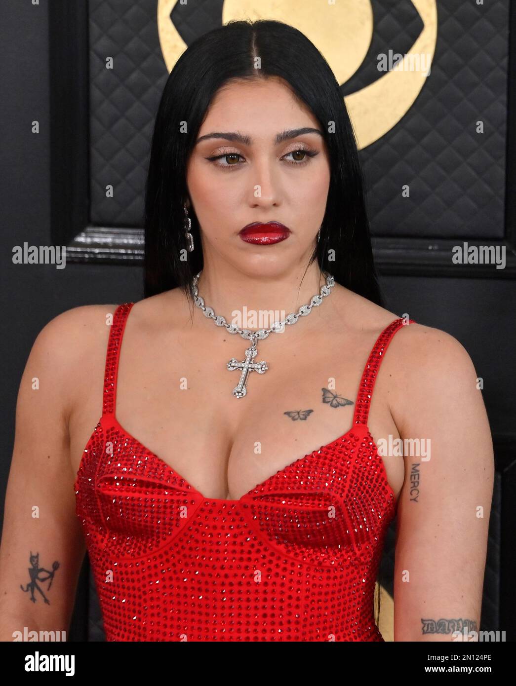 Los Angeles, United States. 05th Feb, 2023. Lourdes Leon attends the 65th annual Grammy Awards at the Crypto.com Arena in Los Angeles on Sunday, February 5, 2023. Photo by Jim Ruymen/UPI Credit: UPI/Alamy Live News Stock Photo
