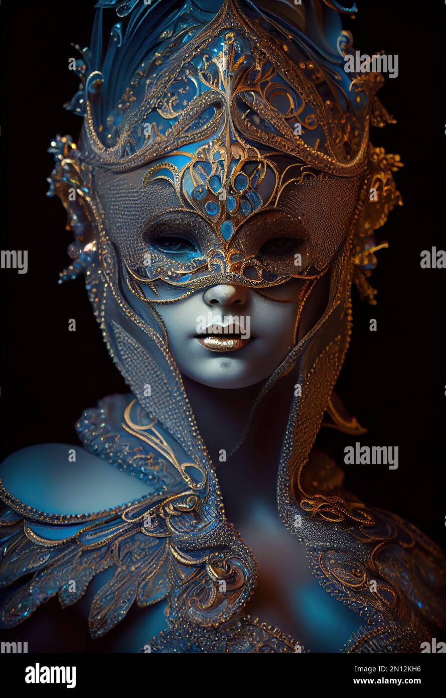Illustration mask female hi-res stock and images - 7 - Alamy